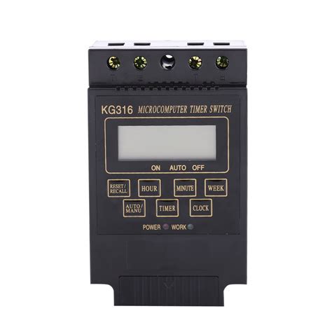 Walfront KG316T Microcomputer Timer Switch Timer Controller LCD Display ...