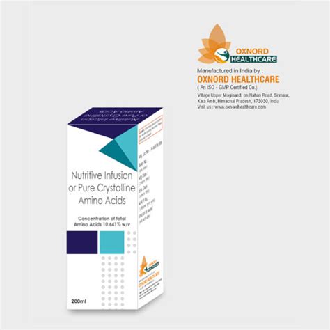 Amino Acids Infusions 10% Infusion Oxnord Healthcare