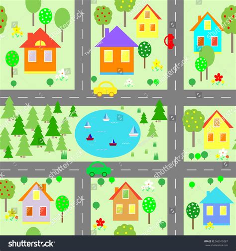 Cartoon Map Home 的图像结果