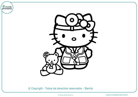 Dibujos de Hello Kitty para Colorear Imprimir y Pintar
