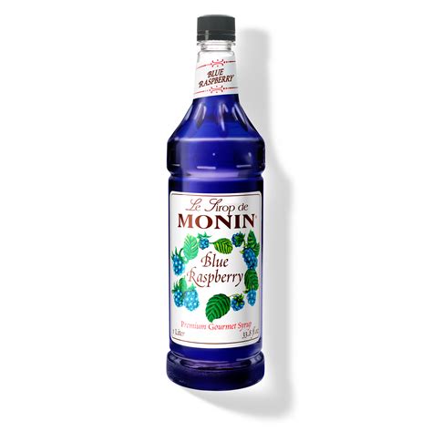 Blue Raspberry Flavored Syrup - Monin - 1 Liter Plastic Bottle - Monin US