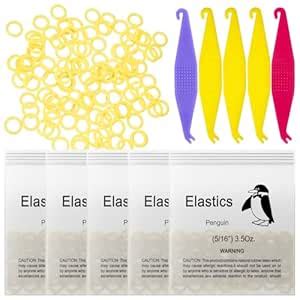 500 Pcs Orthodontic Elastic Rubber Bands, 3.5 Ounces Heavy Dental ...