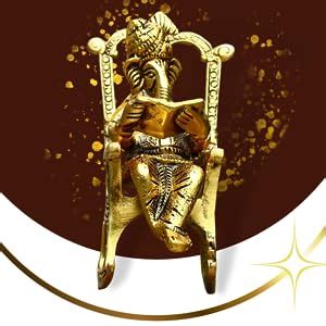 Buy CHHARIYA CRAFTS Metal Lord Ganesh Reading Ramayana Statue Ganpati ...