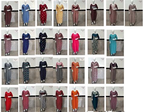 Purvi Vol 1 Pranjul Cotton Night Gowns – Kavya Style Plus