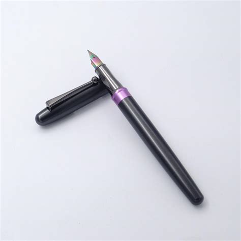 Yiren 3771 Grey Color Body And Clip With Purple Trim EF Nip Cap ...