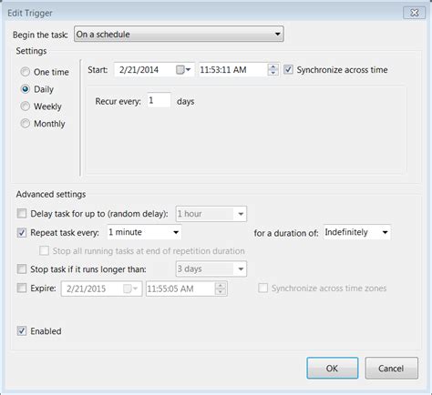 Task Scheduler C 的图像结果