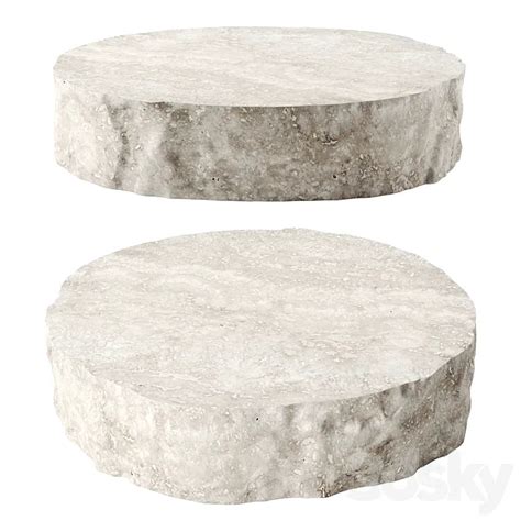 Rock round coffee table 3DS Max Model – 3DSky Model Free