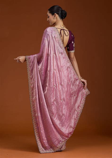 Onion Colour Saree - Buy Onion Pink Saree Online At Best Prices – Koskii