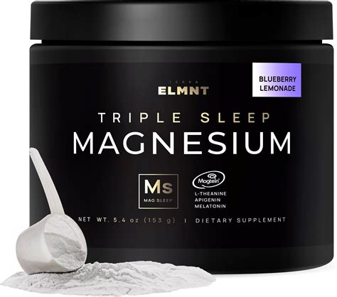 Amazon.com: Triple Sleep Magnesium L-Threonate Powder w. Apigenin, L-Theanine + Melatonin ...