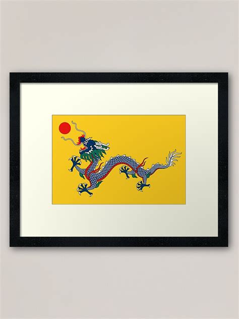 "Imperial Yellow Dragon Flag, Qing Dynasty (China) 大清国旗" Scarf by ...