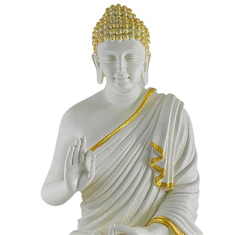 2 Feet XL Size Meditating Lord Buddha : White – Deczo