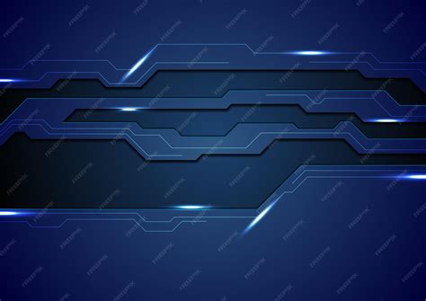 Dark Blue Tech Background 的图像结果