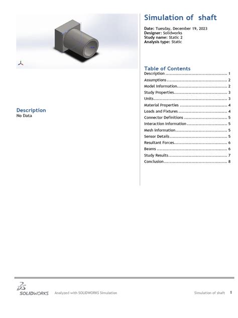 Image result for Making Simulation Report in SolidWorks