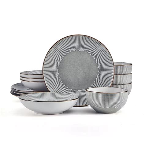 Pfaltzgraff Arlie Gray 12-pc. Dinnerware Set