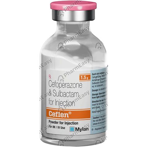 Ceflen 1.5gm Dry Vial Of 1 Powder For Injection: Uses, Side Effects ...