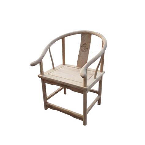 新中式实木白茬白胚老榆木圈椅茶椅太师椅靠背扶手餐椅三件套家具-淘宝网