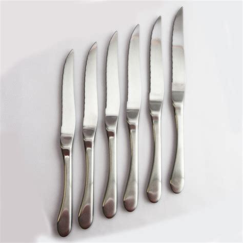 Stainless Steel Steak Knife // 6 Piece Set (Gloss) - Knork - Touch of ...