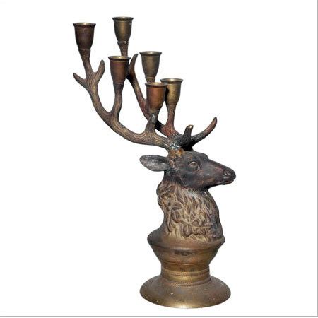 Buy Online Deer Head Candle Holder, Manufacturer and Exporter from India
