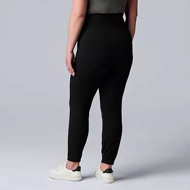 Plus Size Simply Vera Vera Wang High Rise Fleece-Lined Leggings