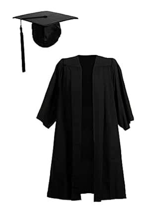 Costume Adults Graduation Gowns/Robes All Age (28, Black Colour ...