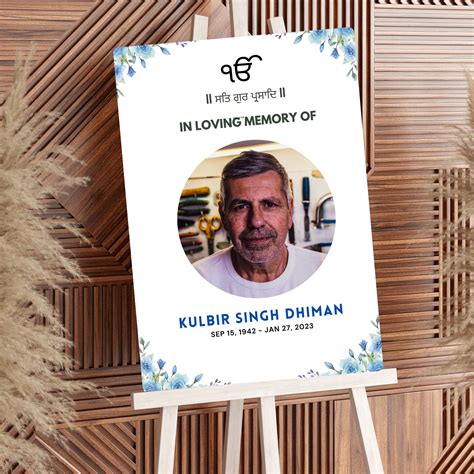 Buy Sikh Funeral Invite, Punjabi Funeral Invitation Template, Antim ...