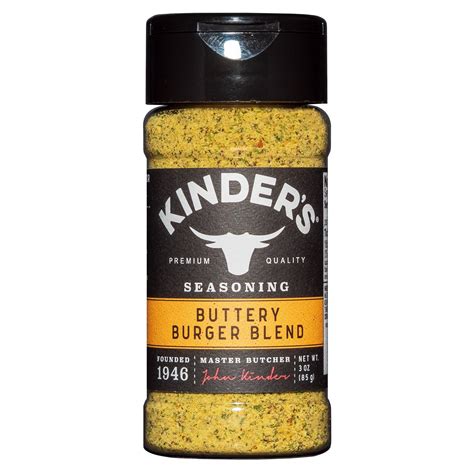 Kinder's Buttery Burger Blend Seasoning, 3 Oz - Walmart.com