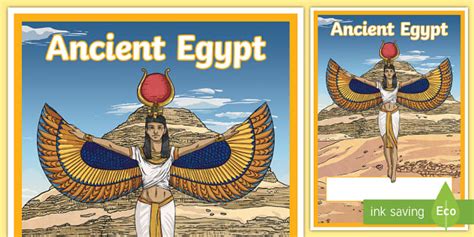 Ancient Egypt Title Page | Book Cover | Twinkl History
