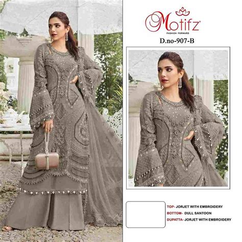 MOTIFZ HIT DESIGN 907 COLOURS BY MOTIFZ 907-A TO 907-D SERIES BEAUTIFUL ...