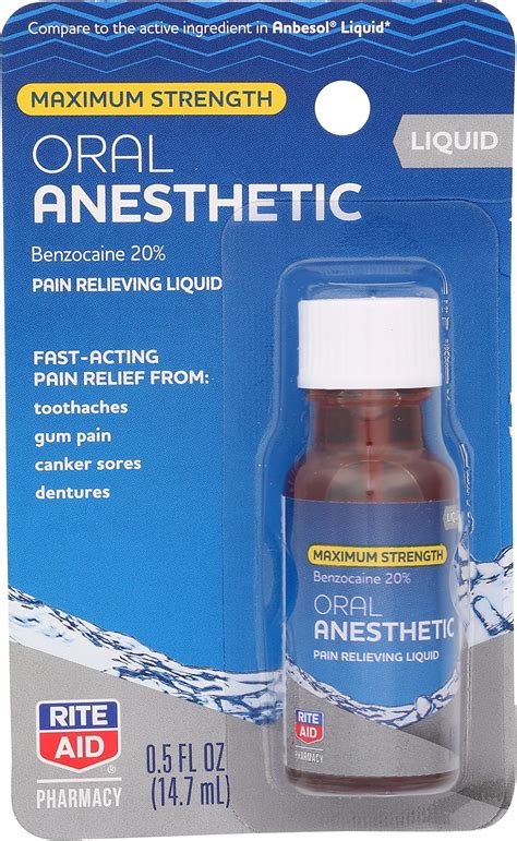 Amazon.com: Rite Aid Maximum Strength Liquid Anesthetic Oral Pain ...
