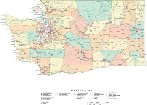 Printable Washington State Map - Printable Maps Online