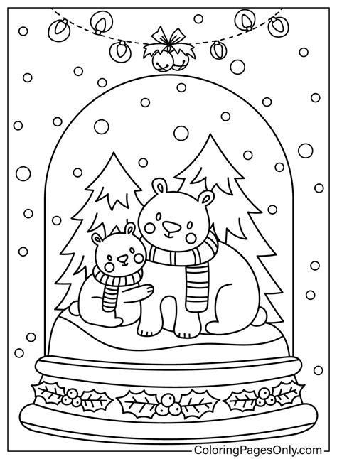 30+ Snow Globe Coloring Pages - Free Printable PDF & Online Coloring
