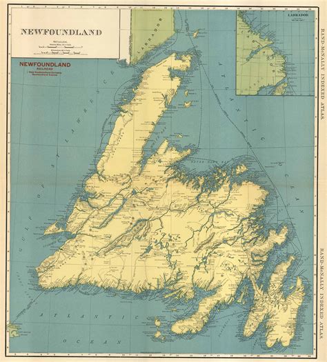 Free Large Printable Map Of Newfoundland