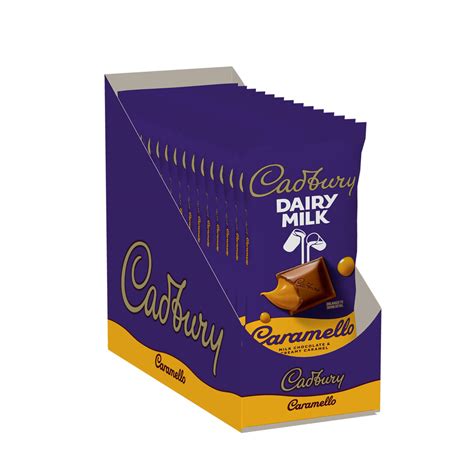 Buy CadburyDAIRY MILK CARAMELLO Milk Chocolate Candy Bars, 4 oz (14 ...