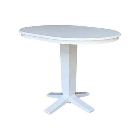 International Concepts White Traditional Dining Room Set with Round ...