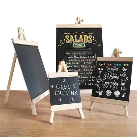 Desi Rang Wooden Chalkboard for Restaurant Bar Menu Memo, Tabletop ...