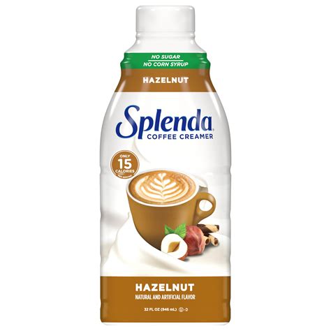 Splenda Sugar Free, Low Calorie Coffee Creamer (Hazelnut, 32 oz ...