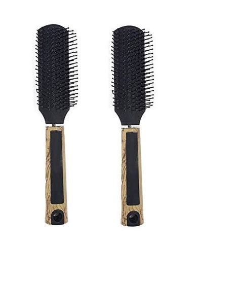 Buy Iyaan Detangler Flat Hair Brush For Curly Set Of 2 15 Grams Pack Of ...