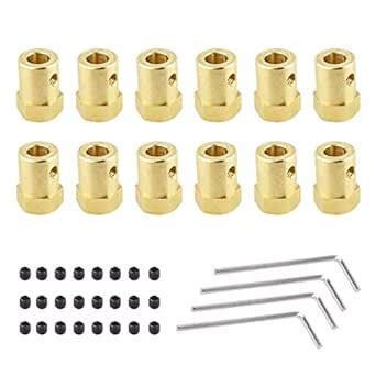 12 Pcs 6mm Flexible Coupling Coupler Connector Hex Coupler for Car ...