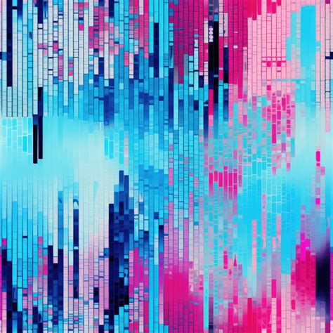 Patterns created using digital glitch effects | Premium AI-generated image