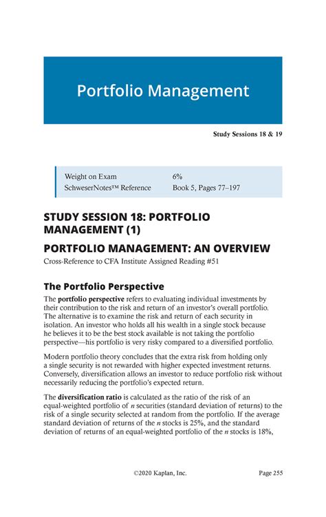 L1 cfa sauce 2021 sample - Study Sessions 18 & 19 Weight on Exam 6% ...