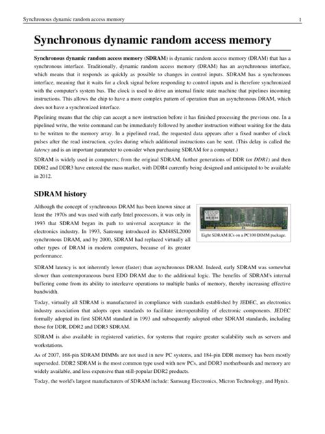 Synchronous Dynamic Random-Access Memory 的图像结果