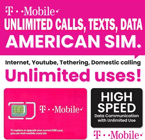 Amazon.com: T-Mobile Prepaid USA SIM Card (30 Day) | 5G/4G-LTE ...