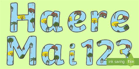 New Zealand Native Tree Theme Nau Mai Haere Mai ki te Rūma Display ...