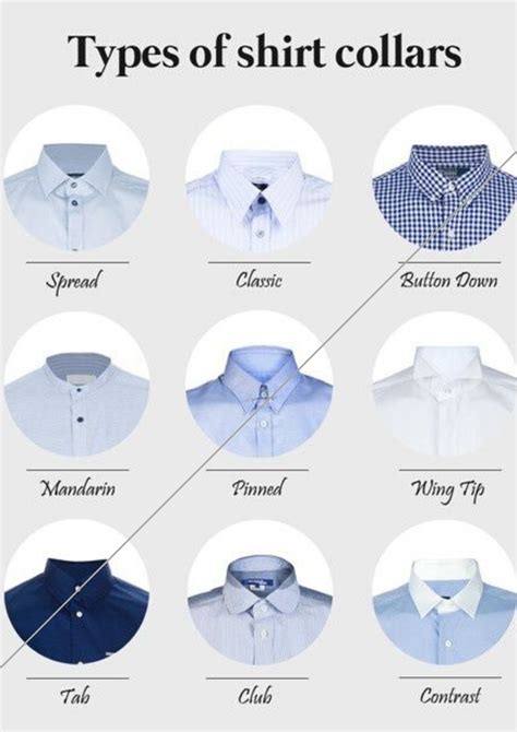 Types of Shirt collar,,,, | Men style tips, Mens fashion, Types of shirts