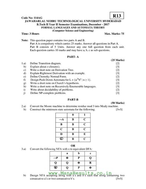F-13 - previous year - Code No: 114AG JAWAHARLAL NEHRU TECHNOLOGICAL ...