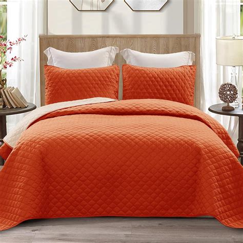 Amazon.com: Exclusivo Mezcla Reversible Twin Quilt Bedding Set with ...