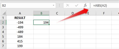 Image result for Make Negative Numbers into Positive Excel
