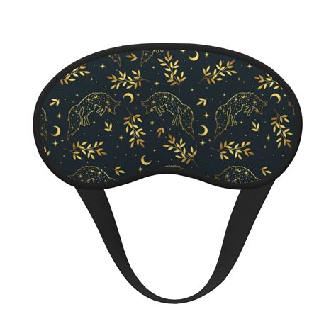 Gaeub Golden line fox Printed Sleep Mask, Eye Masks for Sleeping, Eye ...