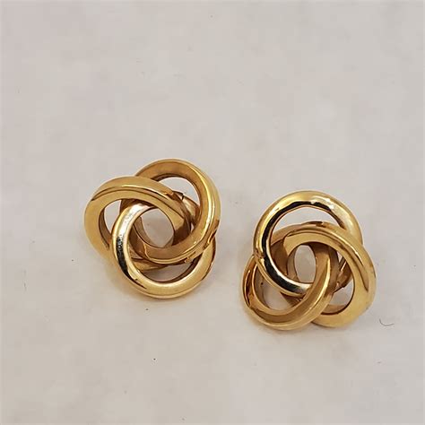 14K Gold Love Knot Earrings
