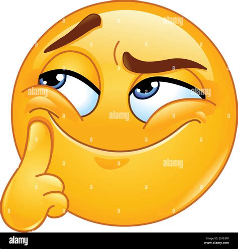 Emoji Smirking Happy Emoji. Smirk Emotion. Cool Guy With Sunglasses